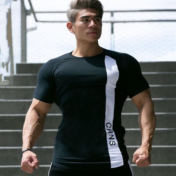 gym skinny t-shirt men cotton short sleeve t shirt new summer fitness bodybuilding male casual o-neck tee shirts clothing, White;black
gym skinny t-shirt men cotton short sleeve t shirt new summer fitness bodybuilding male casual o-neck tee shirts clothing, White;black
