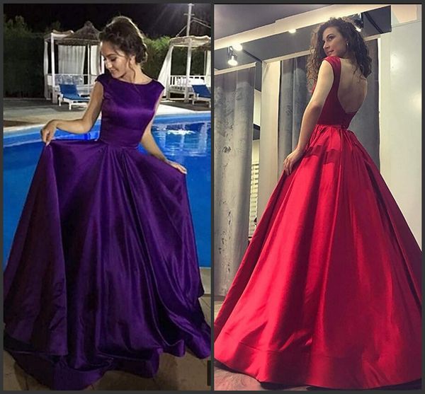 2019 simple cap sleeve floor length evening dress a line open back formal evening gowns selling prom party dresses, Black
2019 simple cap sleeve floor length evening dress a line open back formal evening gowns selling prom party dresses, Black