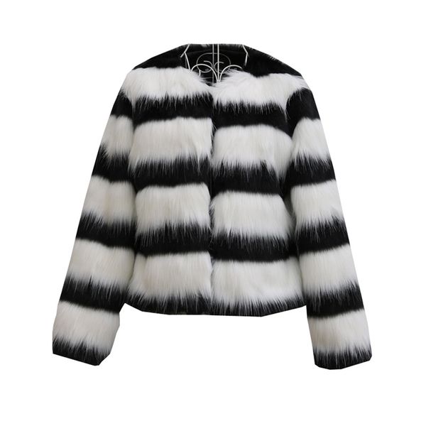 7xl 8xl 9xl women mixed fur jackets winter autumn short section man-made fur coats black/white striped fake outwears s95
7xl 8xl 9xl women mixed fur jackets winter autumn short section man-made fur coats black/white striped fake outwears s95
