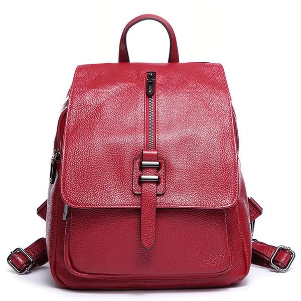 backpack style 2021 design women's real cowhide leather soft ladies bagpack anti-theft large travel school bag girl
backpack style 2021 design women's real cowhide leather soft ladies bagpack anti-theft large travel school bag girl