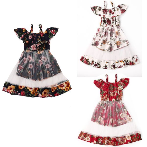toddler kid baby girl romper dress ruffles off shoulder princess lace floral print party tutu mesh dresses, Red;yellow
toddler kid baby girl romper dress ruffles off shoulder princess lace floral print party tutu mesh dresses, Red;yellow