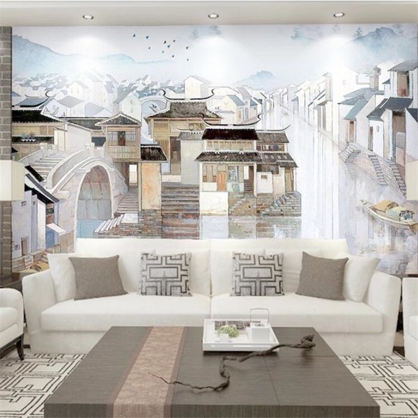 ancient style modern minimalist new chinese jiangnan water town background wall custom large mural wallpaper
ancient style modern minimalist new chinese jiangnan water town background wall custom large mural wallpaper