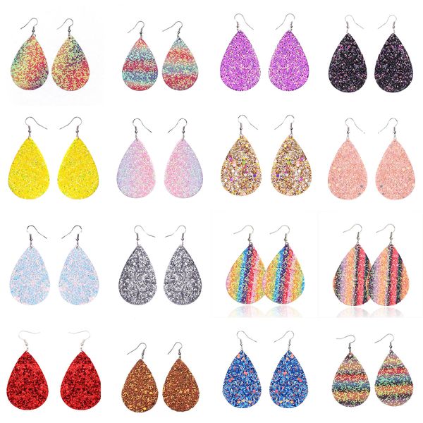 bohemia 24 colors sequins waterdrop pu leather earrings glitter teardrop leather pendant eardrop dangle drop earrings for women jewelry gift, Silver
bohemia 24 colors sequins waterdrop pu leather earrings glitter teardrop leather pendant eardrop dangle drop earrings for women jewelry gift, Silver