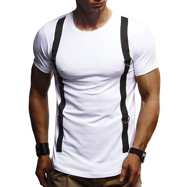 2019 new short sleeve spring fashion striped slim fit t shirt men trend casual mens t-shirt o-neck t shirts s-2xl t09, White;black 
2019 new short sleeve spring fashion striped slim fit t shirt men trend casual mens t-shirt o-neck t shirts s-2xl t09, White;black