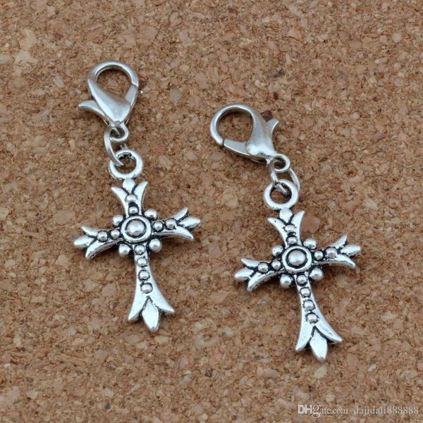 100pcs lots antique silver crucifix cross charms bead with lobster clasp fit charm bracelet diy jewelry 15x38mm a-269b, Bronze;silver
100pcs lots antique silver crucifix cross charms bead with lobster clasp fit charm bracelet diy jewelry 15x38mm a-269b, Bronze;silver