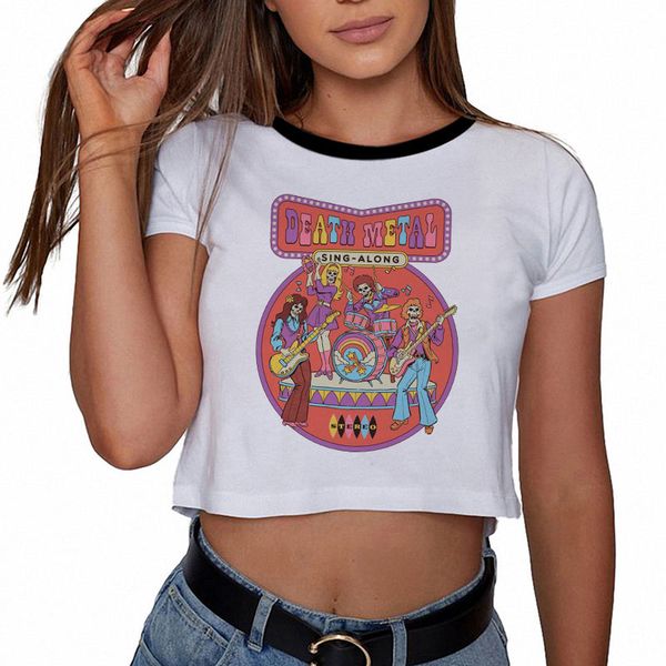 vogue summer rock death metal print funny t shirts women harajuku crop t shirt fashion white tee shirt femme
vogue summer rock death metal print funny t shirts women harajuku crop t shirt fashion white tee shirt femme