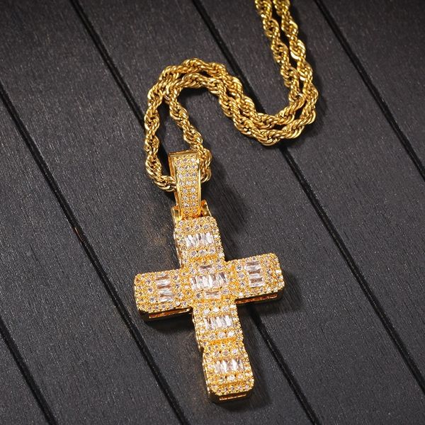 cross pendant necklace men / women hip hop sparkling street dance rap men's jewelry christmas decorations
cross pendant necklace men / women hip hop sparkling street dance rap men's jewelry christmas decorations