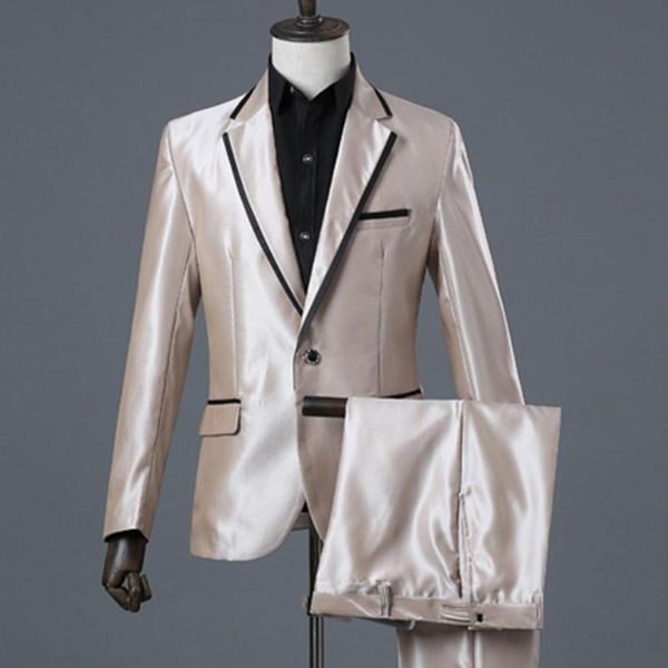 wedding suit sets male blazers quality slim fit suits men long sleeve dress costume business formal party blue classic black, White;black 
wedding suit sets male blazers quality slim fit suits men long sleeve dress costume business formal party blue classic black, White;black