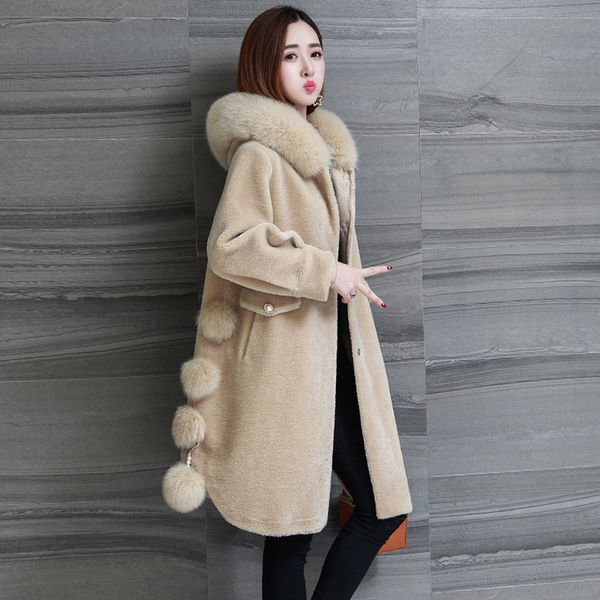 winter jacket sheep shearing 100% wool jacket 2020 women real fur coat korean fashion overcoat abrigo mujer invierno 116 yy396, Black
winter jacket sheep shearing 100% wool jacket 2020 women real fur coat korean fashion overcoat abrigo mujer invierno 116 yy396, Black