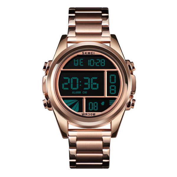 fashionable steel belt electronic men's watch fashionable steel belt electronic watch for men innovative style reloj, Slivery;brown
fashionable steel belt electronic men's watch fashionable steel belt electronic watch for men innovative style reloj, Slivery;brown