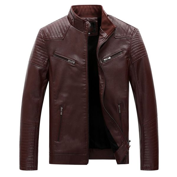 new mens motorcycle leather jackets 2019 winter autumn leather jacket men pu fashion casual brand clothing red khaki black,117
new mens motorcycle leather jackets 2019 winter autumn leather jacket men pu fashion casual brand clothing red khaki black,117