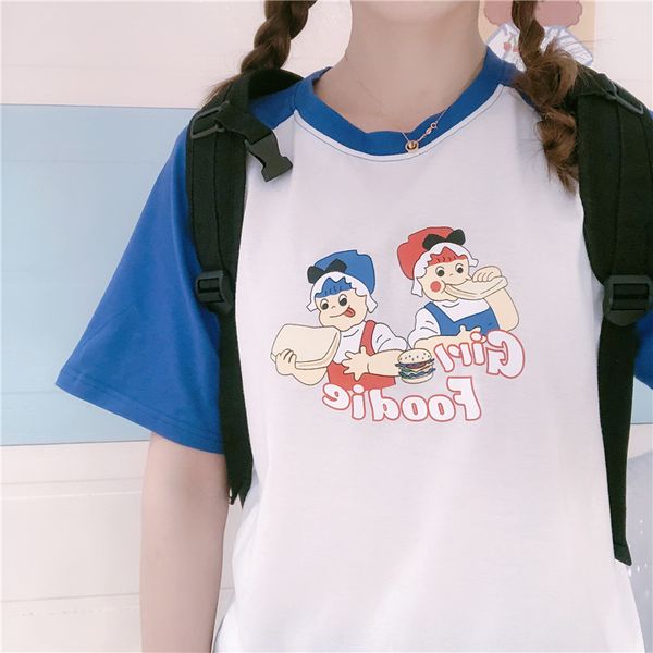 2020 summer new soft sister cute loose short-sleeved t-shirt wild ins student female cotton casual pullover preppy style, White
2020 summer new soft sister cute loose short-sleeved t-shirt wild ins student female cotton casual pullover preppy style, White