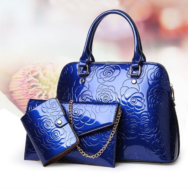 women messenger bag 3 pcs sets patent leather luxury handbags female business crossbody casual bags + clutch purse
women messenger bag 3 pcs sets patent leather luxury handbags female business crossbody casual bags + clutch purse
