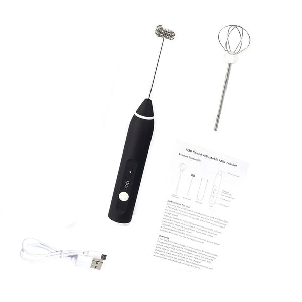 rechargeable milk frother handheld 3-speed adjustable for latte coffee cappuccino,egg mixer with 2 whisks,mini blender and foame
rechargeable milk frother handheld 3-speed adjustable for latte coffee cappuccino,egg mixer with 2 whisks,mini blender and foame