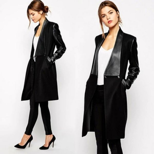 new autumn women black slim cool lady pu leather jackets sweet female zipper faux femme outwear coat plus size, Black;brown
new autumn women black slim cool lady pu leather jackets sweet female zipper faux femme outwear coat plus size, Black;brown