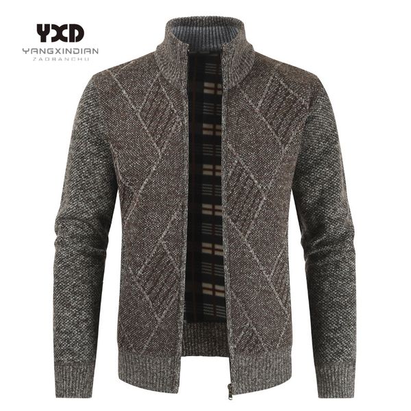 men's sweaters clothing cotton lining man sweater mens business casual cardigans knitted winter jacket mans clothes men coat male outwe, White;black
men's sweaters clothing cotton lining man sweater mens business casual cardigans knitted winter jacket mans clothes men coat male outwe, White;black
