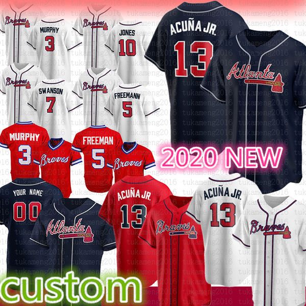 13 ronald acuna jr. 2020 atlanta baseball jersey freddie an dale murphy chipper jones dansby swanson austin riley smoltz albies aaron, Blue;black
13 ronald acuna jr. 2020 atlanta baseball jersey freddie an dale murphy chipper jones dansby swanson austin riley smoltz albies aaron, Blue;black