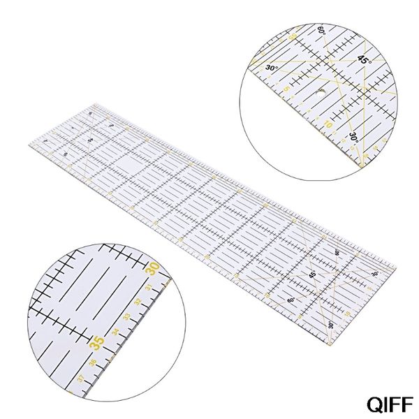 wholesale 30/45/60cm quilting sewing patchwork ruler cutting tool thick transparent diy may06, Black
wholesale 30/45/60cm quilting sewing patchwork ruler cutting tool thick transparent diy may06, Black
