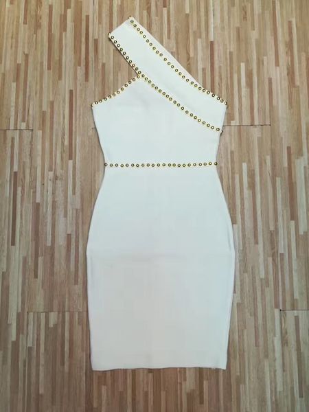 2017 women summer beaded one shoulder white bandage dress elegant bodycon bandage dress + suit, White;black
2017 women summer beaded one shoulder white bandage dress elegant bodycon bandage dress + suit, White;black
