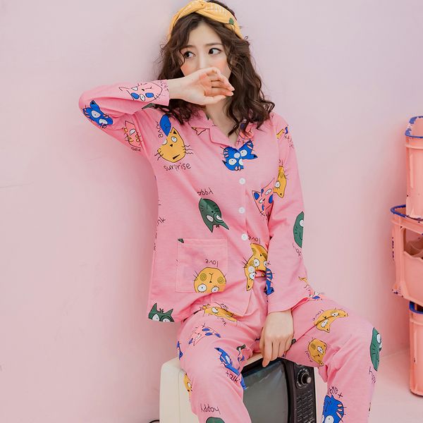 autumn winter cotton pajamas set women long sleeve sleepwear pajamas suit female two piece sleepwear nightwear, Blue;gray
autumn winter cotton pajamas set women long sleeve sleepwear pajamas suit female two piece sleepwear nightwear, Blue;gray