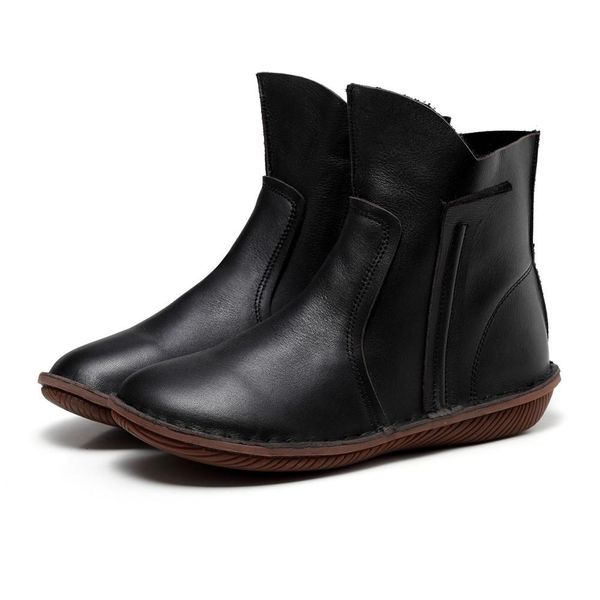 women's handmade leather short boot for winter martens boots comfortable walking brown/black
women's handmade leather short boot for winter martens boots comfortable walking brown/black