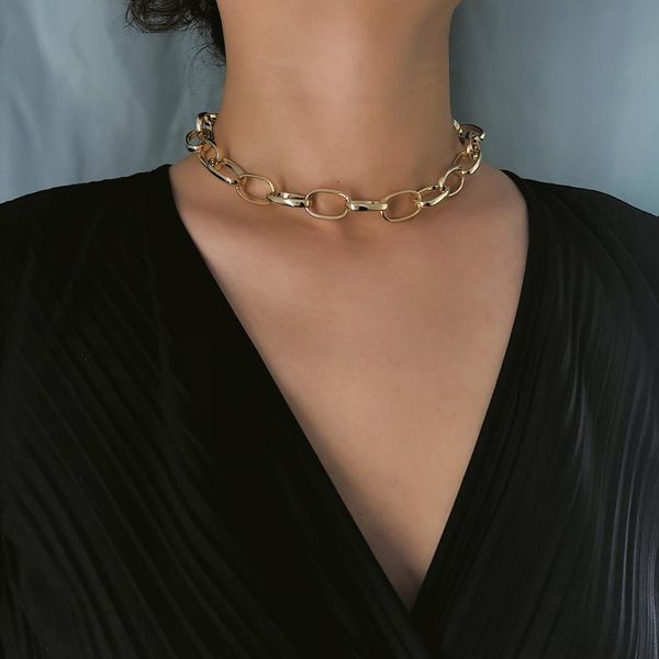 fashion link chain choker necklace for women charm necklace collares jewelry new 2019, Golden;silver
fashion link chain choker necklace for women charm necklace collares jewelry new 2019, Golden;silver