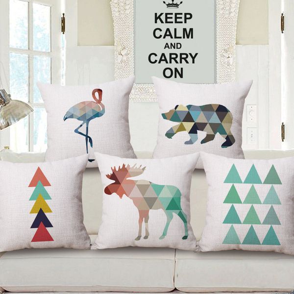 square geometric animal pillow case northern europe pillow cover customized drop shipping almofadas home deco ration crown
square geometric animal pillow case northern europe pillow cover customized drop shipping almofadas home deco ration crown