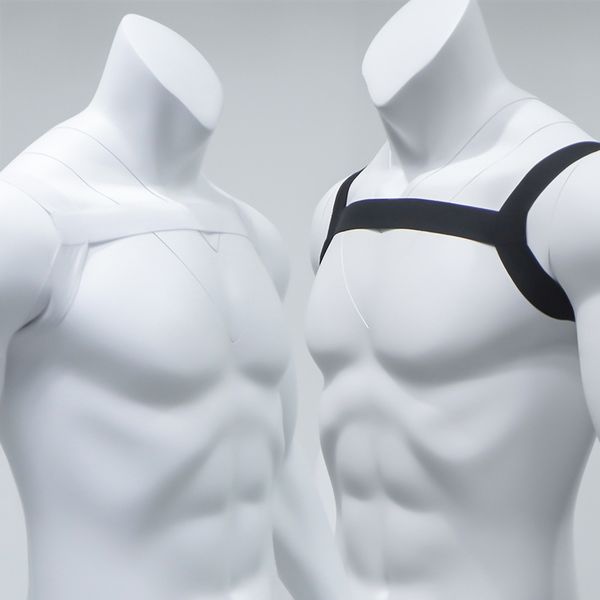 gothic men lingerie nylon body chest harness bodage strap elastic shoulder muscle support brace with arm band gay clubwear costume, Black
gothic men lingerie nylon body chest harness bodage strap elastic shoulder muscle support brace with arm band gay clubwear costume, Black