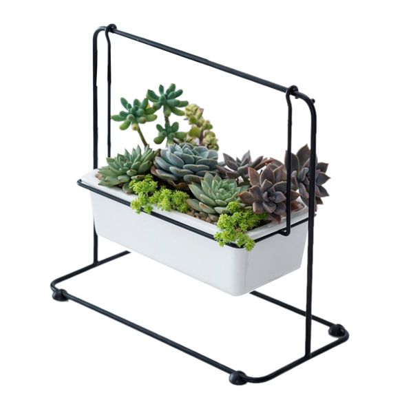 black nordic swing succulents flower pot wrought ceramic iron swing deskplant pot iron frame set home decoration
black nordic swing succulents flower pot wrought ceramic iron swing deskplant pot iron frame set home decoration