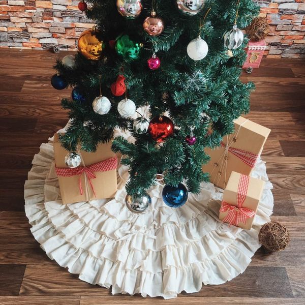 127cm pleated linen christmas tree skirt christmas decoration apron pure fresh tree pattern decor skirt
127cm pleated linen christmas tree skirt christmas decoration apron pure fresh tree pattern decor skirt