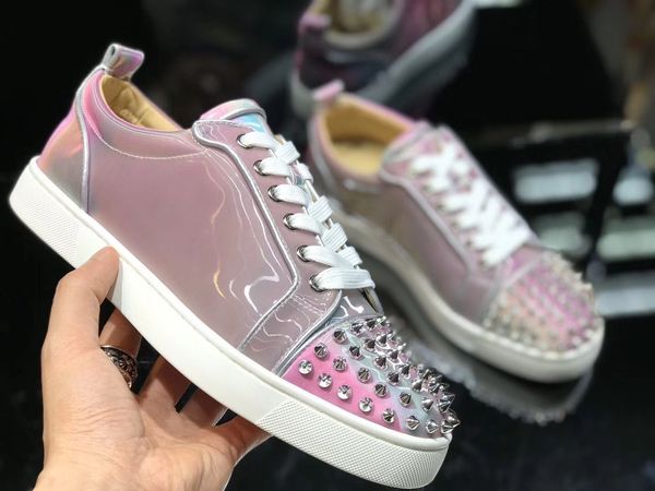 fashion 2020 casual flats brand red bottom sneakers brand rivets trainer low men,women casual walking party wedding eu35-47, Black
fashion 2020 casual flats brand red bottom sneakers brand rivets trainer low men,women casual walking party wedding eu35-47, Black