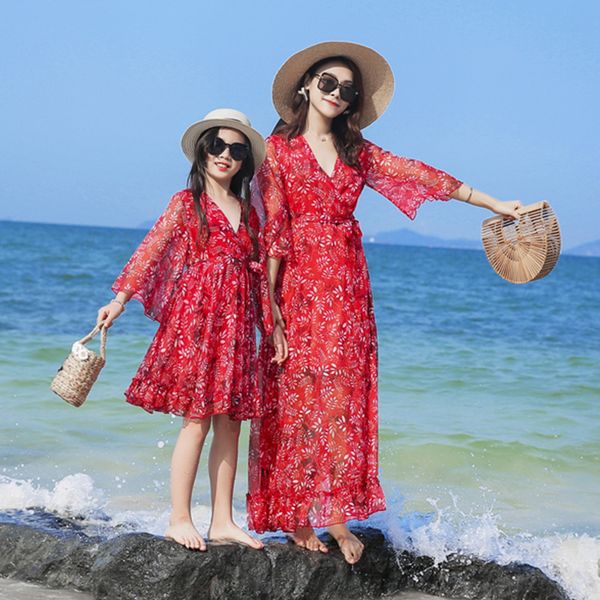 mum mama mom baby matching clothing mother daughter dresses chiffon family beach matching clothes mommy and me dress pajamas, Blue
mum mama mom baby matching clothing mother daughter dresses chiffon family beach matching clothes mommy and me dress pajamas, Blue