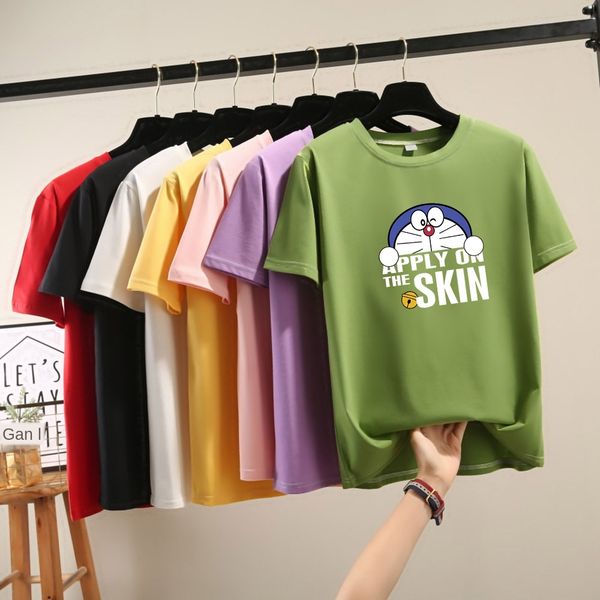 2020 women's student clothes casual clothing t-shirt clothing cartoon cat short-sleeved t-shirt women's class clothes, White
2020 women's student clothes casual clothing t-shirt clothing cartoon cat short-sleeved t-shirt women's class clothes, White