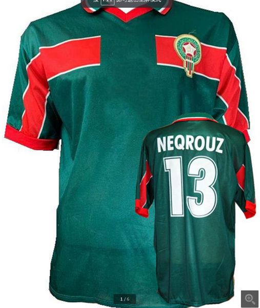 1998 retro morocco classic soccer jersey 98 ouakili neqrouz bassir abrami ancient maillot el hadrioui hadji oldest football shirt, Black;yellow
1998 retro morocco classic soccer jersey 98 ouakili neqrouz bassir abrami ancient maillot el hadrioui hadji oldest football shirt, Black;yellow