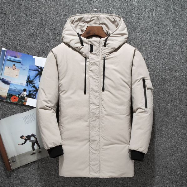 stylish hooded men's middle long down coat brand thick warm russia men's winter down jacket windproof white duck coat men, Black
stylish hooded men's middle long down coat brand thick warm russia men's winter down jacket windproof white duck coat men, Black