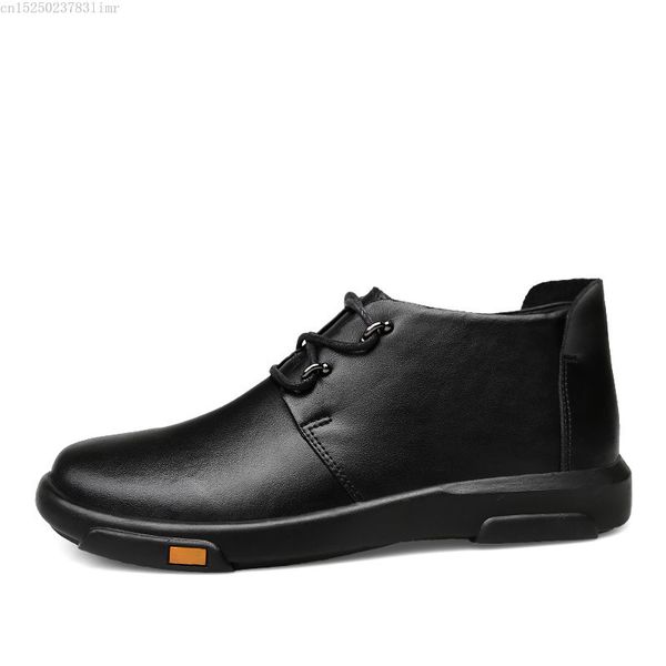 boots men winter business genuine leather ankle high-cotton snow with full fur lining for father yuj78, Black
boots men winter business genuine leather ankle high-cotton snow with full fur lining for father yuj78, Black
