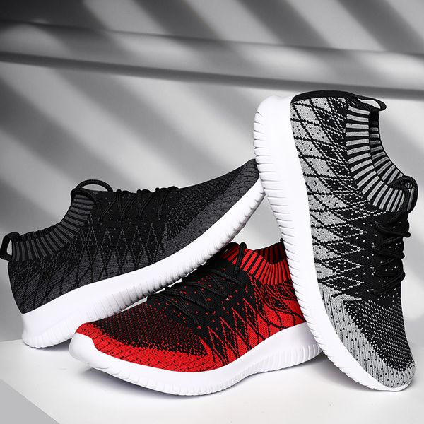 fashion designer elastic fabric running shoes black red grey primeknit sock trainers sports sneakers homemade brand made in china size 39-44, White;red
fashion designer elastic fabric running shoes black red grey primeknit sock trainers sports sneakers homemade brand made in china size 39-44, White;red