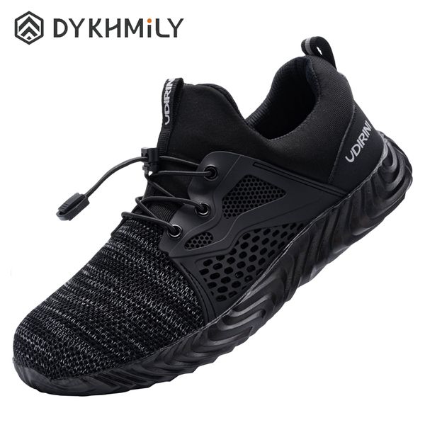 dykhmily steel toe safety shoes for men and women anti-puncture non-slip lightweight breathable work sneakers construction boots, Black
dykhmily steel toe safety shoes for men and women anti-puncture non-slip lightweight breathable work sneakers construction boots, Black