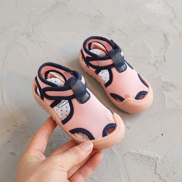 children new summer sandals boys and girls mesh breathable soft bottom toddler shoes 1-5 years old kids beach barefoot sandals, Black;red
children new summer sandals boys and girls mesh breathable soft bottom toddler shoes 1-5 years old kids beach barefoot sandals, Black;red