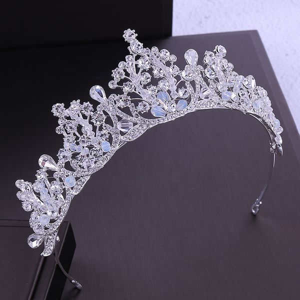 kmvexo luxury handmade rhinestone beads bridal tiara crown silver crystal diadem veil tiaras wedding hair accessories headpieces, Golden;white
kmvexo luxury handmade rhinestone beads bridal tiara crown silver crystal diadem veil tiaras wedding hair accessories headpieces, Golden;white