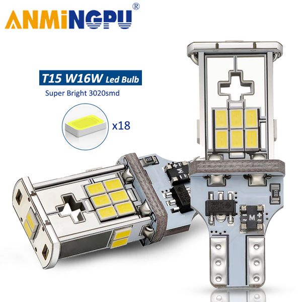 anmingpu 2x signal lamp t15 led 18 3020smd w16w led canbus 921 912 backup light car reverse light parking lamp 6000k white 12v
anmingpu 2x signal lamp t15 led 18 3020smd w16w led canbus 921 912 backup light car reverse light parking lamp 6000k white 12v