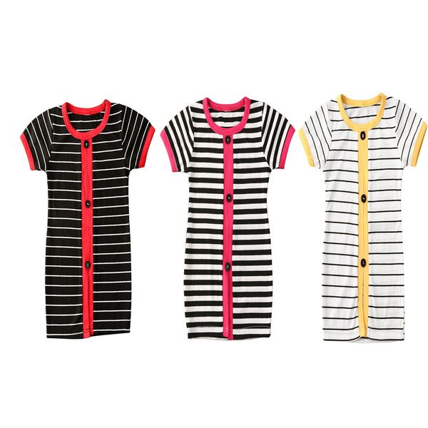 6m-5years striped button decor dress for toddler kids baby girls short sleeve dresses summer, Red;yellow
6m-5years striped button decor dress for toddler kids baby girls short sleeve dresses summer, Red;yellow