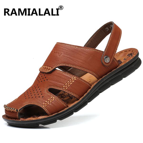 ramialali men's rome sandals summer sneakers men slippers flip flops outdoor casual men beach shoes cowhide, Black
ramialali men's rome sandals summer sneakers men slippers flip flops outdoor casual men beach shoes cowhide, Black