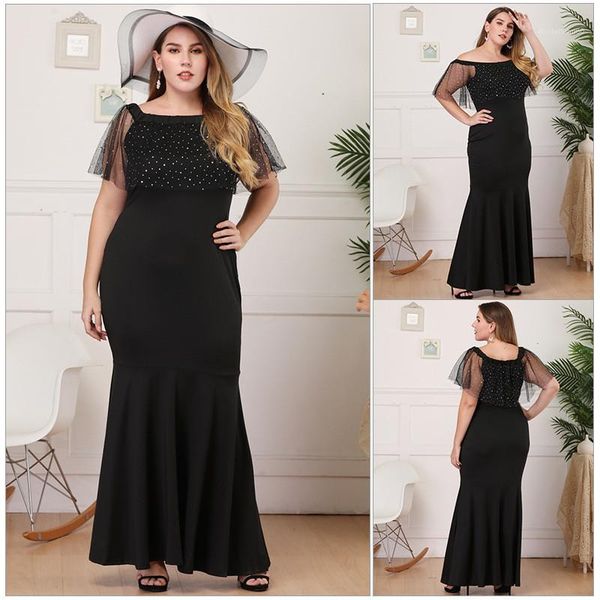 womens clothes plus size sequins panelled dresses fashion slash neck solid color dresses half sleeve casual dresses, Black;gray
womens clothes plus size sequins panelled dresses fashion slash neck solid color dresses half sleeve casual dresses, Black;gray
