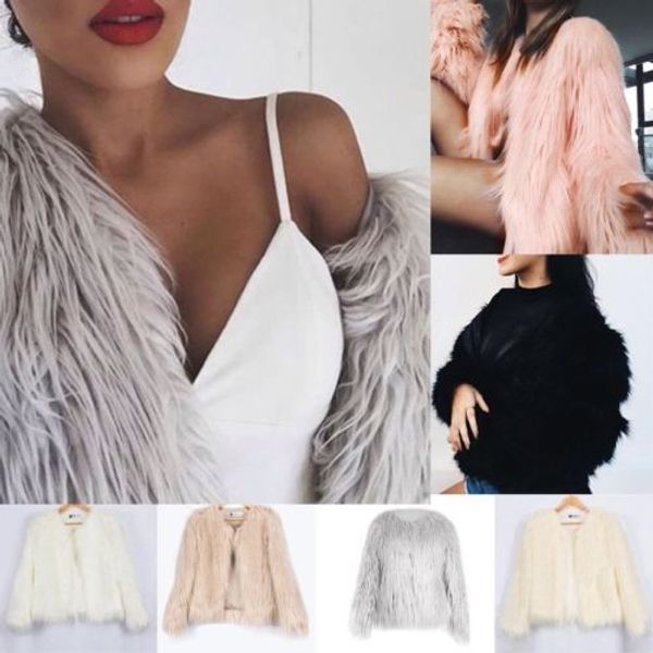 2018 new fashion women faux fur cardigan coat autumn winter jacket warm overcoat outwear clothes, Black
2018 new fashion women faux fur cardigan coat autumn winter jacket warm overcoat outwear clothes, Black