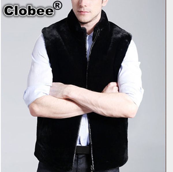 2019 vetement elegant casual high street sleeveless black men's faux fur vest coat autumn winter thick mink coat jacket v549, Black;white
2019 vetement elegant casual high street sleeveless black men's faux fur vest coat autumn winter thick mink coat jacket v549, Black;white