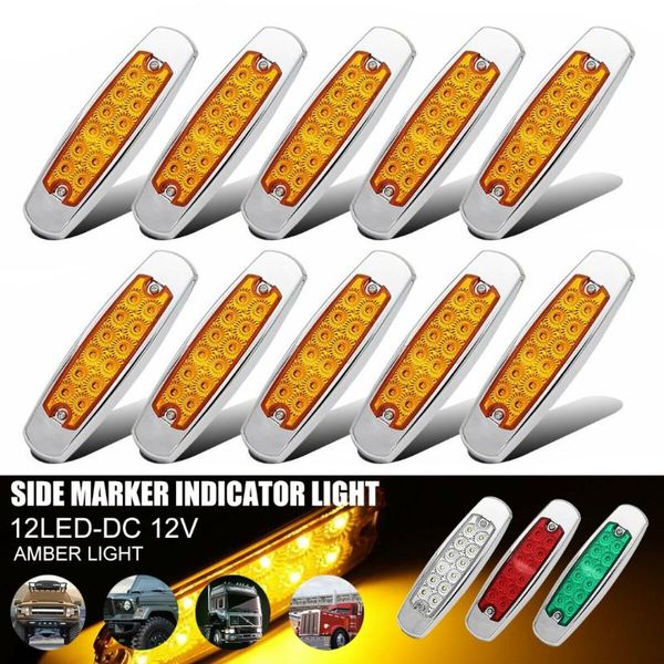 10pcs 24v 12 led car side light external lights led car bus truck lorry side marker lights rear lamp white/yellow/green/red
10pcs 24v 12 led car side light external lights led car bus truck lorry side marker lights rear lamp white/yellow/green/red