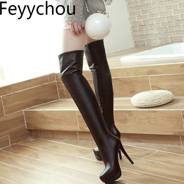 women's boots autumn winter super high heel zip pu over-the knee round toe platform motorcycle boots 2019 new fashion black
women's boots autumn winter super high heel zip pu over-the knee round toe platform motorcycle boots 2019 new fashion black