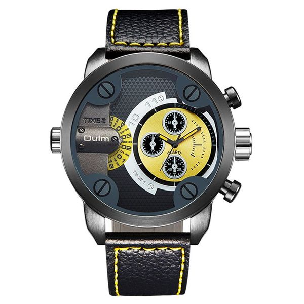 oulm luxury men's watches 7 colors fashion two time zone quartz watch male clock hours pu leather man wristwatch, Slivery;brown
oulm luxury men's watches 7 colors fashion two time zone quartz watch male clock hours pu leather man wristwatch, Slivery;brown