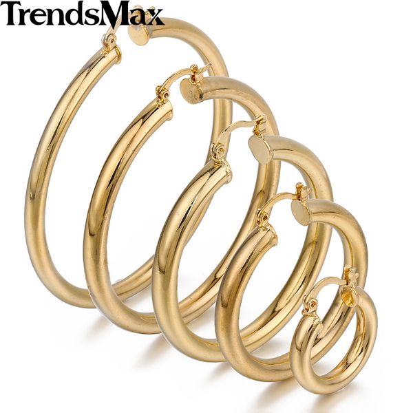 trendsmax shiny womens girls ladies smooth round tube hoop earrings yellow gold filled gf w/ snap closure fastening gem10, Golden;silver
trendsmax shiny womens girls ladies smooth round tube hoop earrings yellow gold filled gf w/ snap closure fastening gem10, Golden;silver